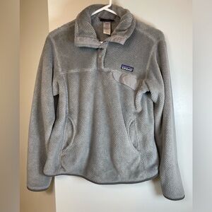 Patagonia *  Re-Tool Snap-T fleece pullover, Gray, Womens size Medium